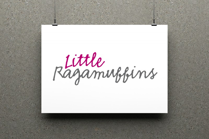 Identity for Little Ragamuffins, a children's website.